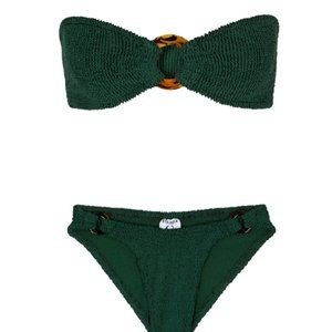 NWT Hunza G Gloria Bikini Forest Green